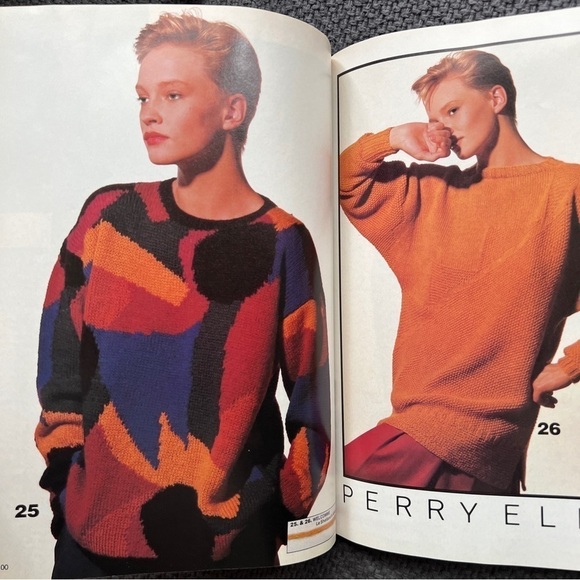 80s Vogue Knitting International Magazines Designer Knit Patterns Instructions - Picture 5 of 15